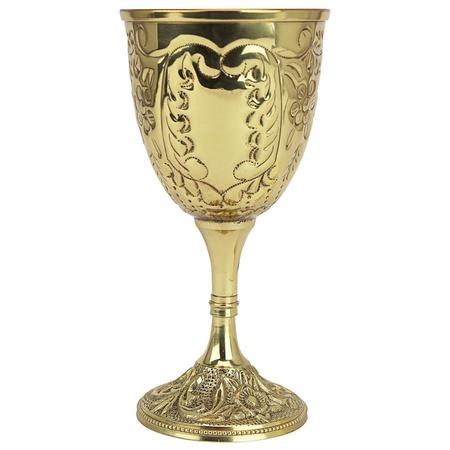 Design Toscano The King's Royal Chalice Embossed Brass Goblet, PK 6 TV698004